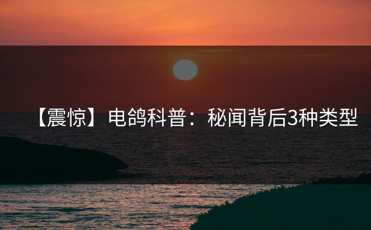 【震惊】电鸽科普：秘闻背后3种类型